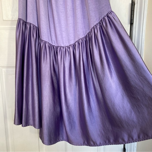 A.L.C. Rhodes Satin Midi Dress in Lilac Purple, Size 6 - Picture 14 of 14